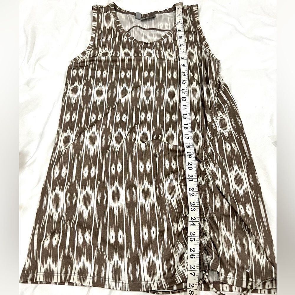 Athleta sleeveless side ruched top geometric print size medium - Picture 3 of 8